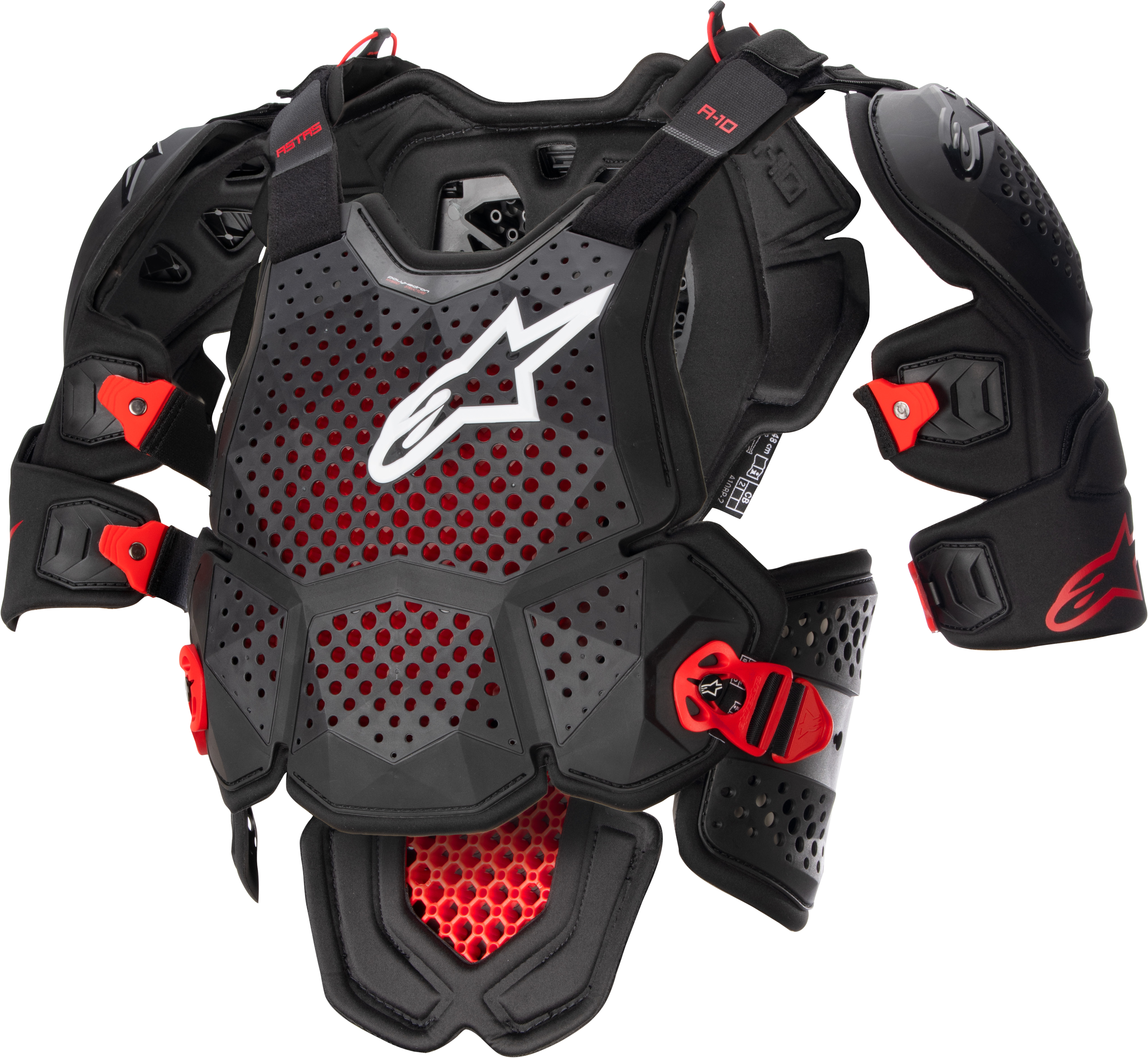 A 10 V2 Full Chest Protector Anthracite/Black/Red Xl/2x