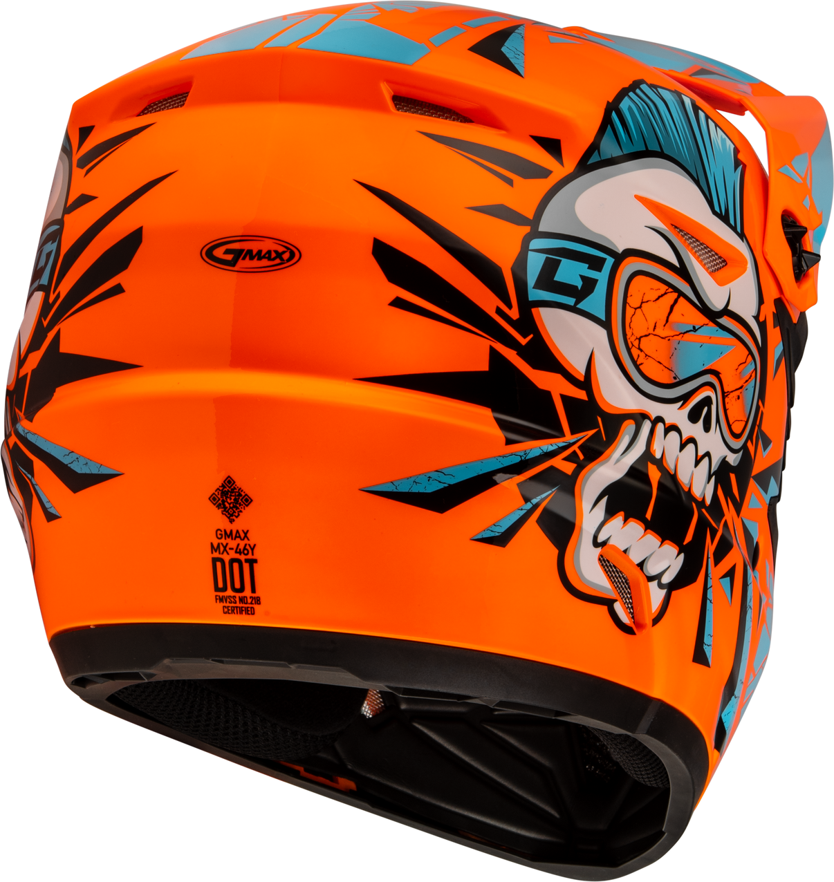 Youth Mx 46y Unstable Helmet Hi Vis Orange/Blue Ym