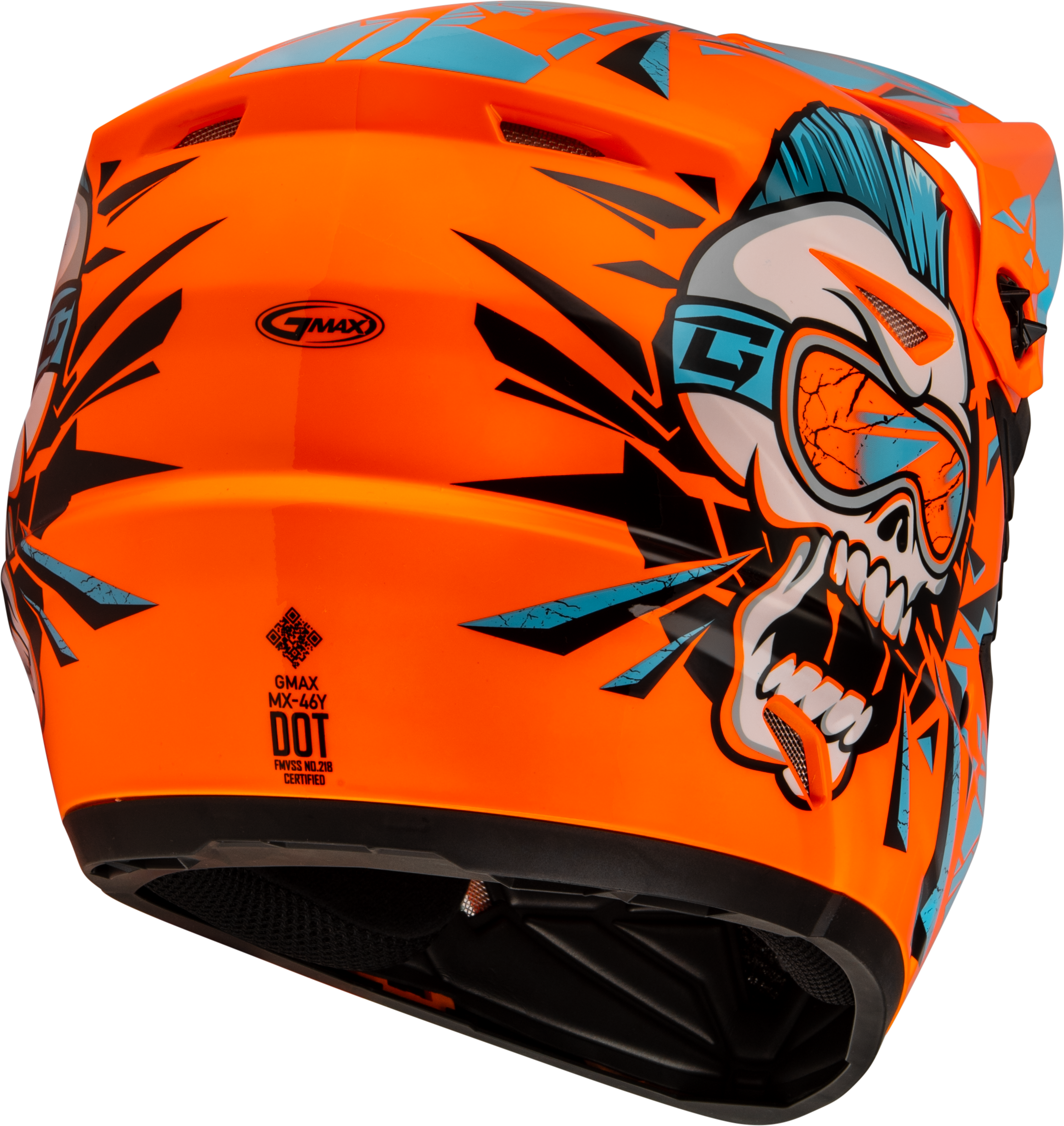 Youth Mx 46y Unstable Helmet Hi Vis Orange/Blue Ym