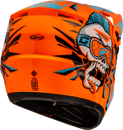Youth Mx 46y Unstable Helmet Hi Vis Orange/Blue Ym