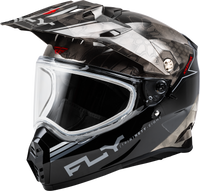 Trekker Cw Conceal Helmet Dual Shld Black/Grey/White Sm