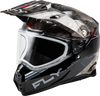 Trekker Cw Conceal Helmet Dual Shld Black/Grey/White Md