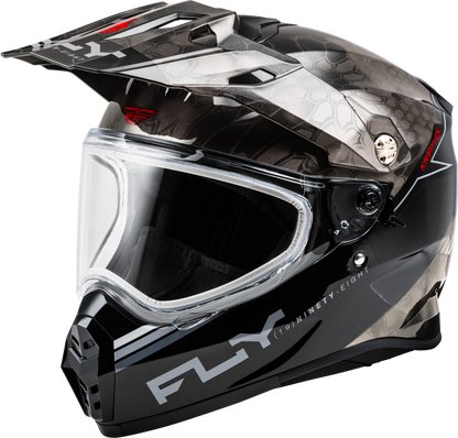 Trekker Cw Conceal Helmet Dual Shld Black/Grey/White Md