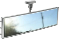 9" Panoramic Rearview Mirror Bolt On Chrome