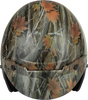 Of 2 Open Face Helmet Leaf Camo 2x