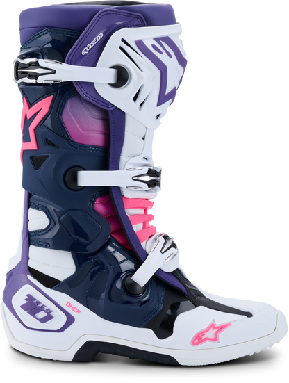 Tech 10 Wht/Violet/Nvy Bl/Pnk Fl 13