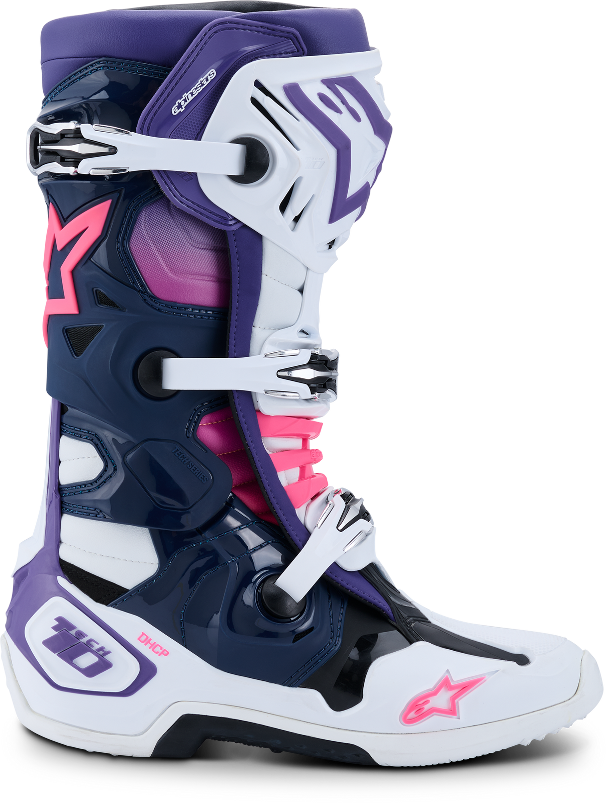 Tech 10 Wht/Violet/Nvy Bl/Pnk Fl 8