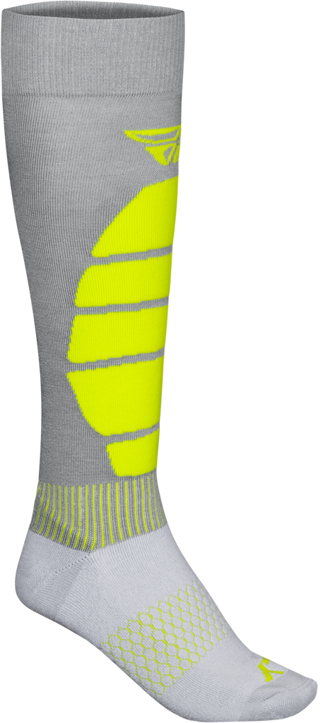 Snow Performance Coolmax Sock Grey/Hi Vis Lg/Xl