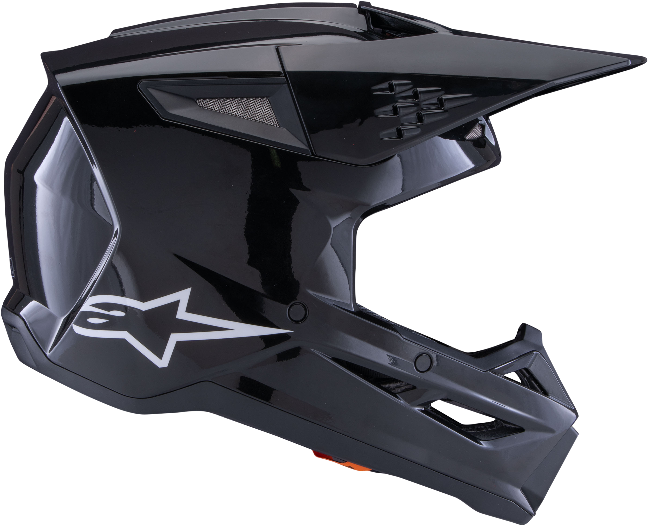 Sm3 Solid Helmet Black Glossy Lg