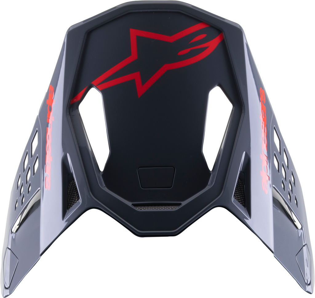 S M8 Radium 2 Visor Black/Neon Red