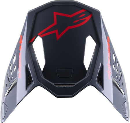 S M8 Radium 2 Visor Black/Neon Red