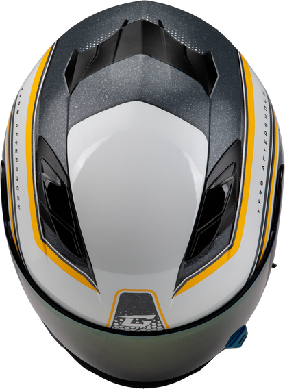 Ff 98 Aftershock Helmet White/Metallic Silver Md