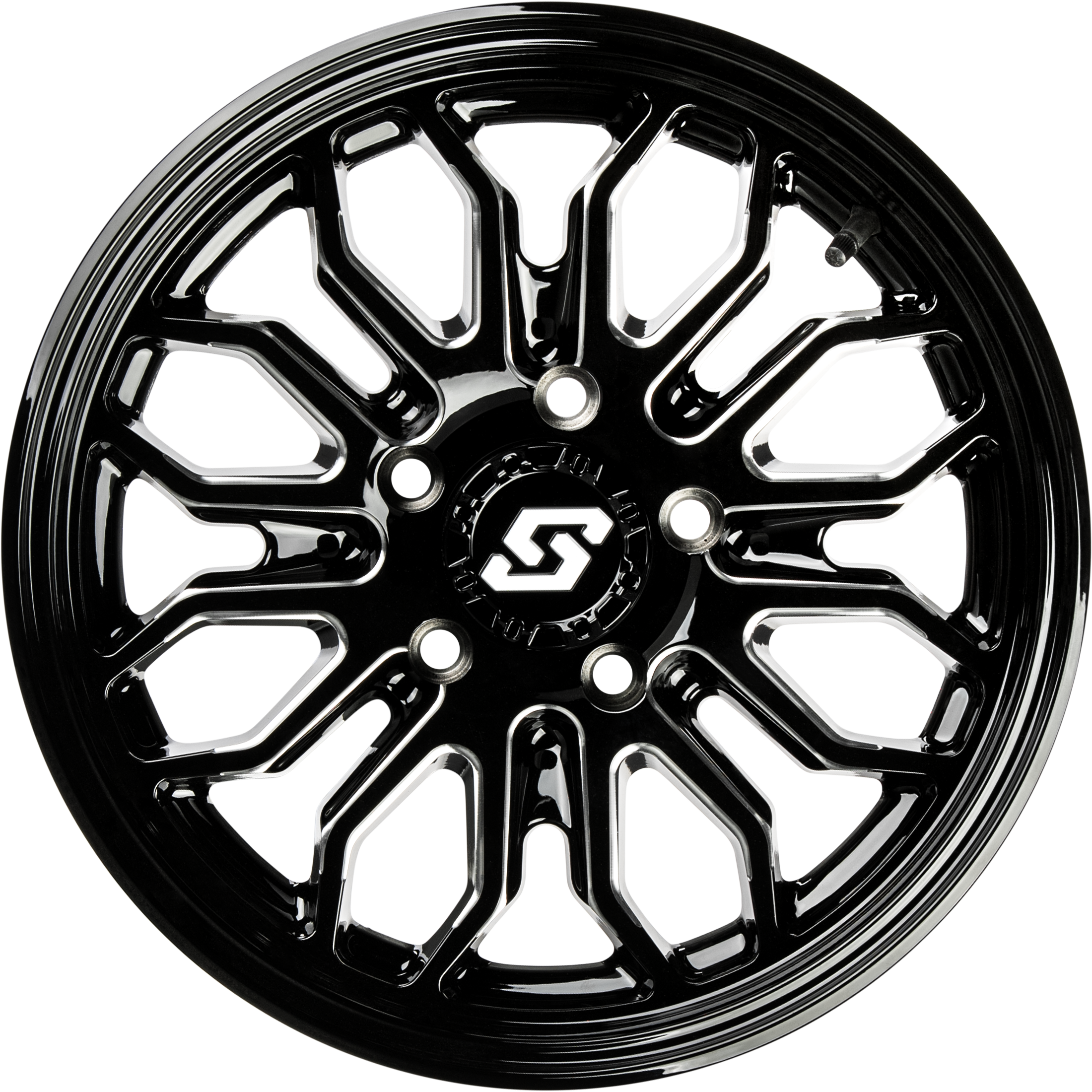 Onyx Wheel 15x7 4/156 +10mm Blk/Machined
