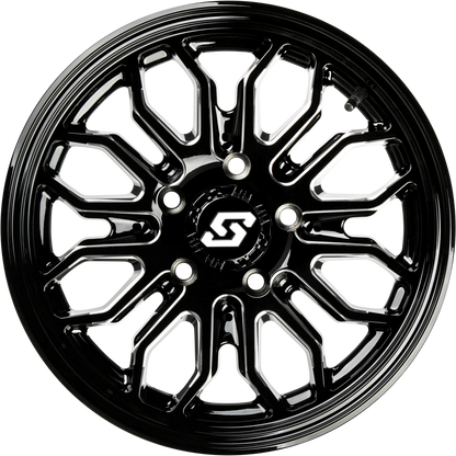Onyx Wheel 14x7 4/110 +10mm Blk/Machined
