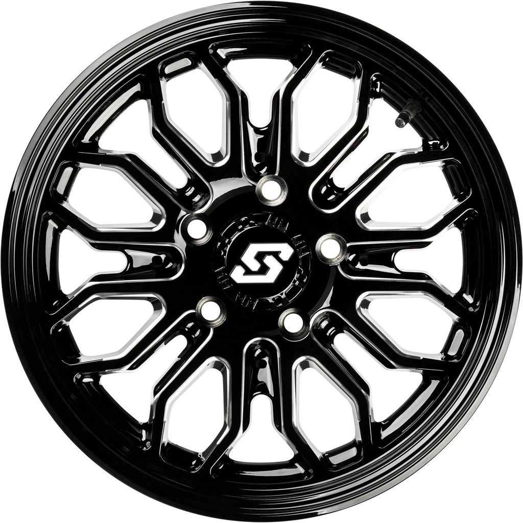Onyx Wheel 14x7 4/110  47mm Blk/Machined