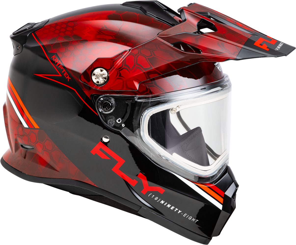 Trekker Cw Conceal Helmet Elec Shld Red/Black Md
