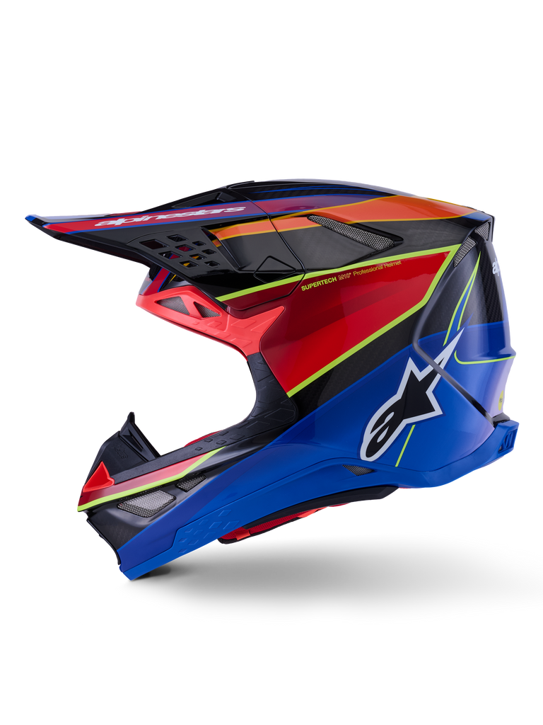 Supertech S M10 Era Helmet Blu/Rd/Ylw Fluo Glossy Lg
