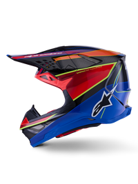 Supertech S M10 Era Helmet Blu/Rd/Ylw Fluo Glossy Lg