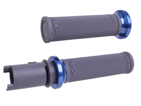 Lock On Ruffian Grips Graphite/Blue Cvo `23 24