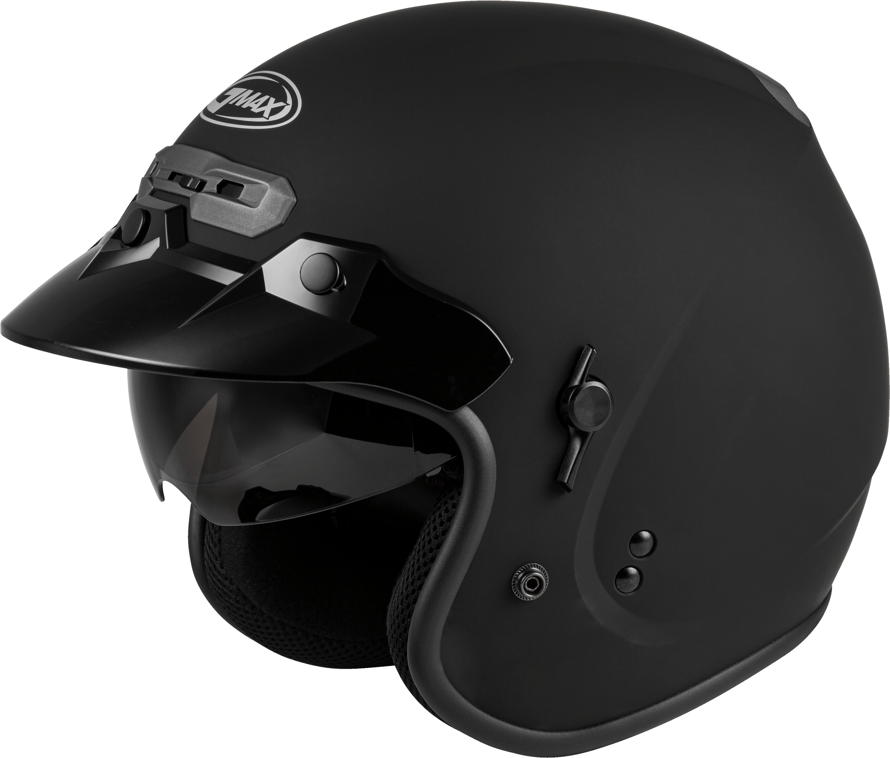 Gm 32 Open Face Helmet Matte Black Md