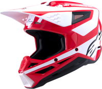 Sm3 Heat Helmet Red/White/Black Glossy Sm