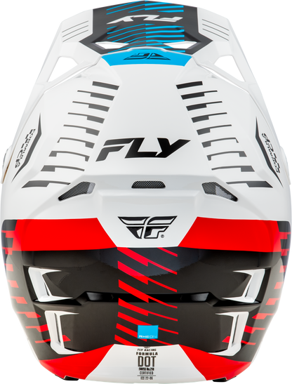 Youth Formula Cp Slice Helmet White/Red/Cyan Yl