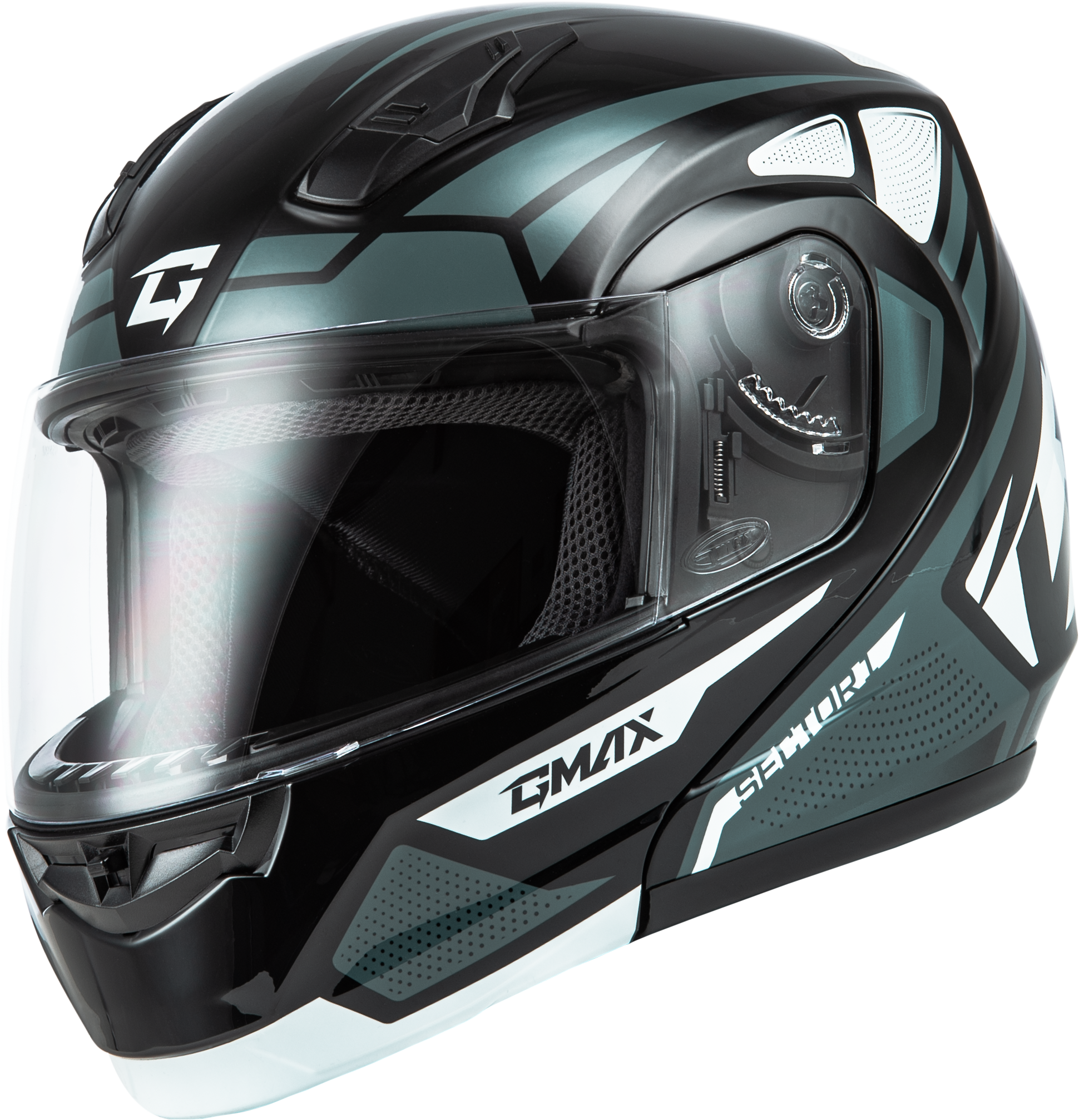 Md 04 Sector Helmet Black/Silver Xs