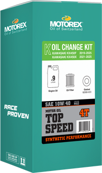 Top Speed Oil Change Kit 0.90l 10w/40 Kaw