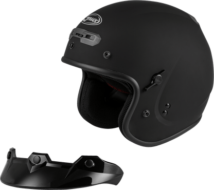 Gm 32 Open Face Helmet Matte Black 2x