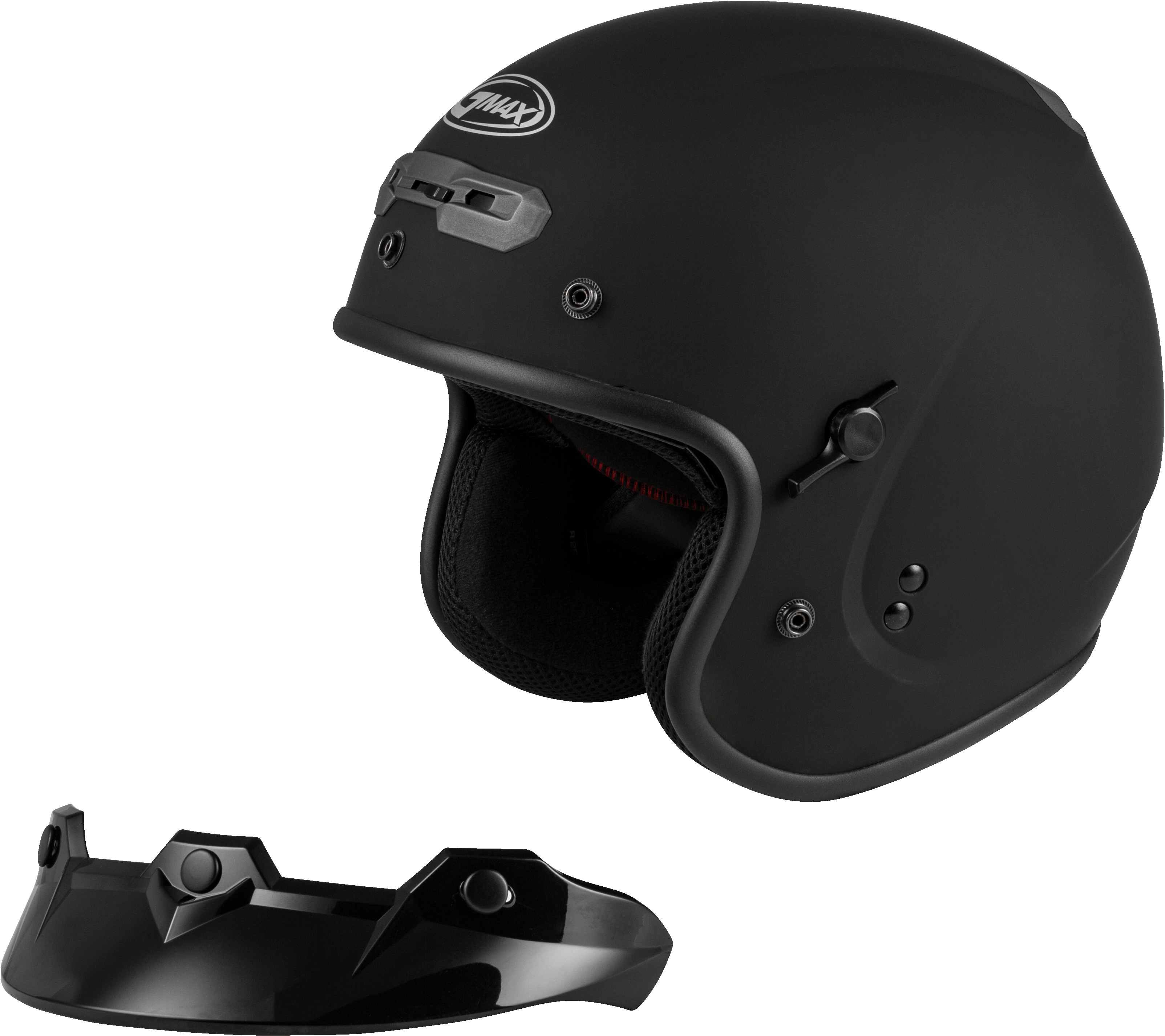 Gm 32 Open Face Helmet Matte Black 3x