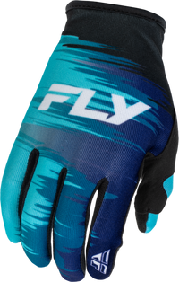 Girl's Lite Gloves Aqua/Navy/White Yl