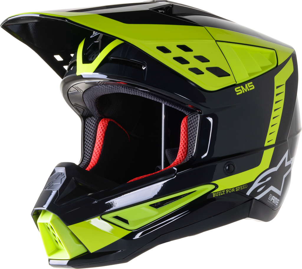S M5 Beam Helmet Blk/Anthra/Ylw Fluo Glossy Sm