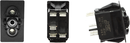 Dash Switch Body Single Acc Blue/Blue