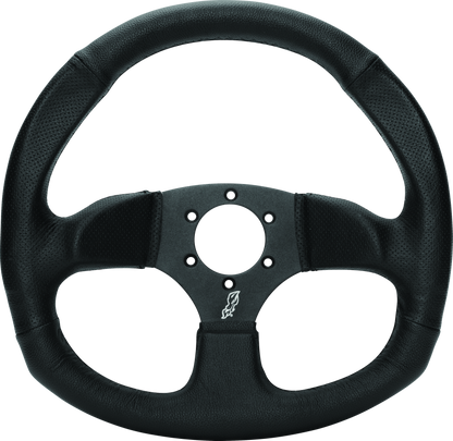 DragonFire Racing Steering Wheels - D-Shaped- Vinyl- Iron Series- 0in offset