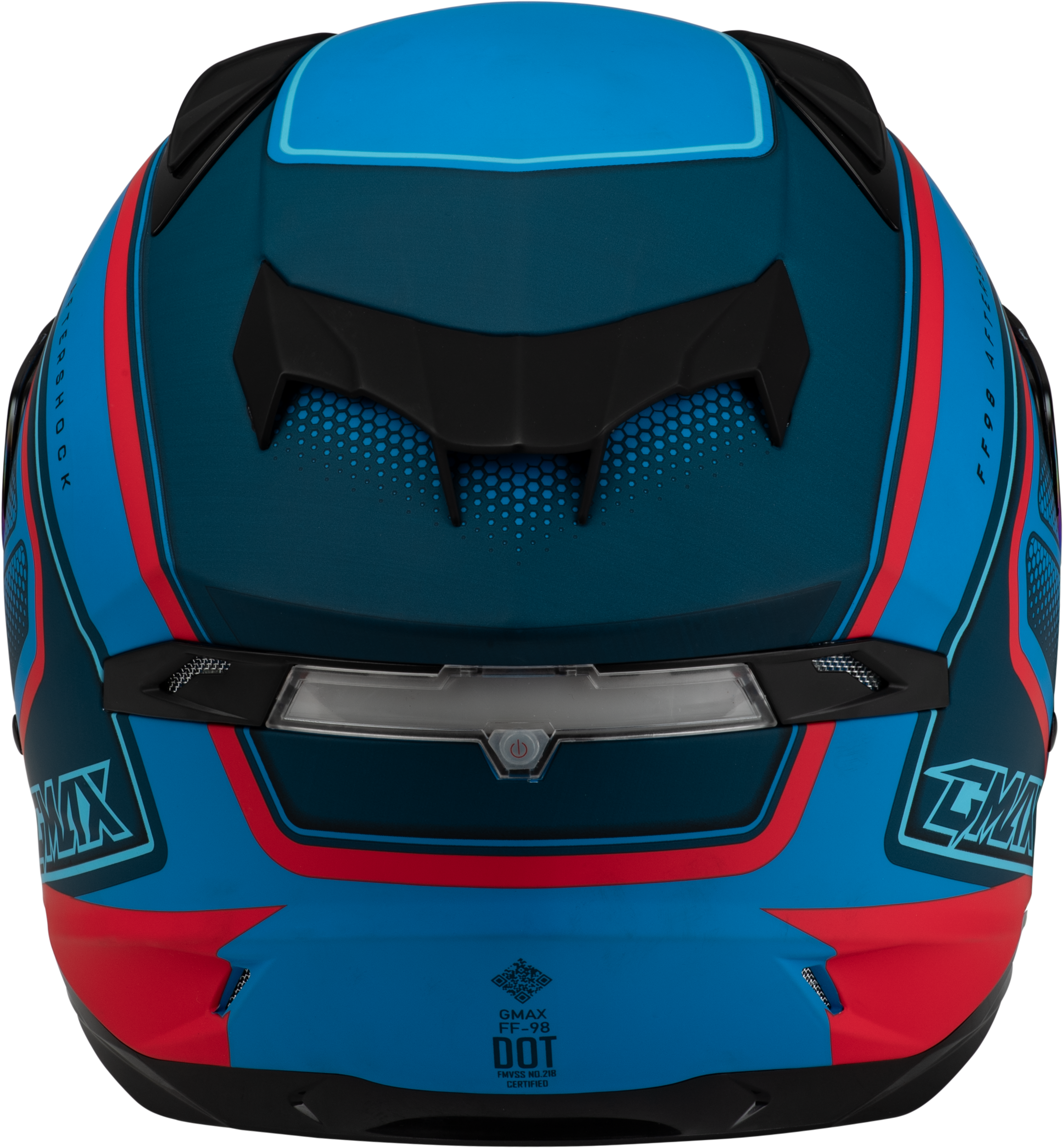 Ff 98 Aftershock Helmet Matte Blue/Red Md
