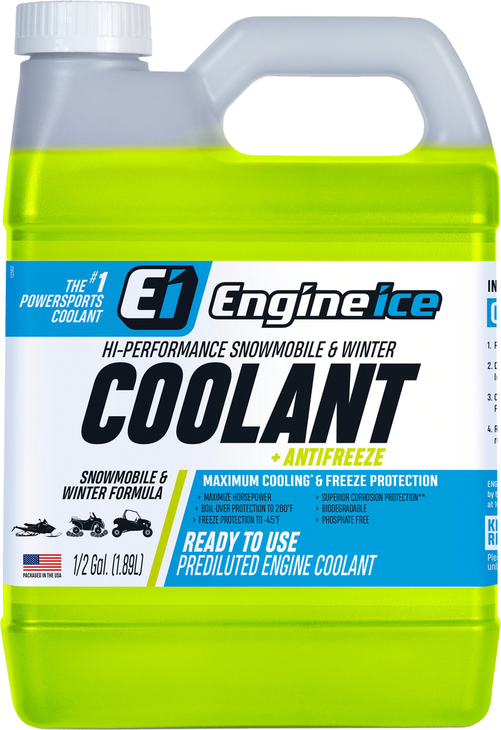 ENGINE ICE 12557 1/2 Gal Hi Performance Snowmobile/Winter Coolant + Antifreeze