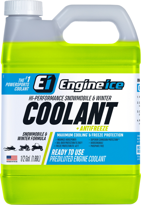 ENGINE ICE 12557 1/2 Gal Hi Performance Snowmobile/Winter Coolant + Antifreeze