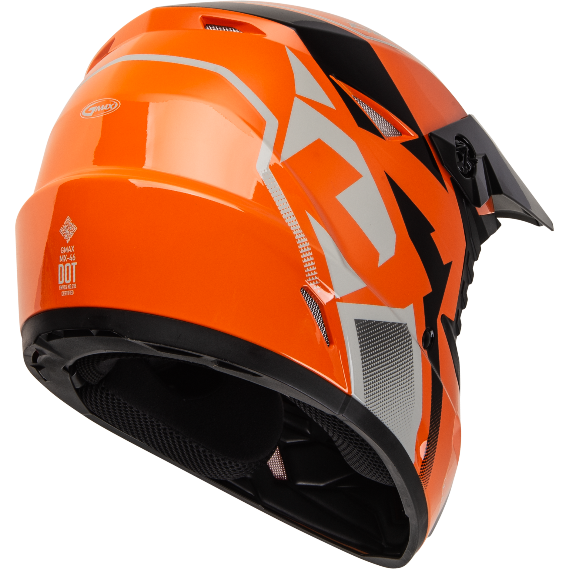 Mx 46 Compound Helmet Orange/Black/Grey Md