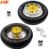 KKE 3.5 & 4.25*17inch Supermoto Rims Tires for SUZUKI RMZ250 2007-2025 RMZ450 2005-2025 Gold