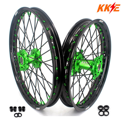 KKE 21" 19" Motorcycle Wheels For KAWASAKI KX250F KX450F KX450 KX450X 2021-2025