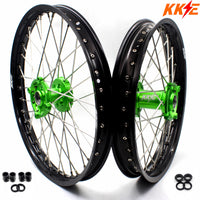 KKE 21" 19" Motorcycle Spoke Wheels Rims For KAWASAKI KX250F KX450F 2006-2014