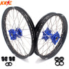 KKE 1.6*21 & 2.15*19 Wheels Rims Fit Kawasaki KX450 2019-2025 KX450X 2021-2025 Blue Hubs