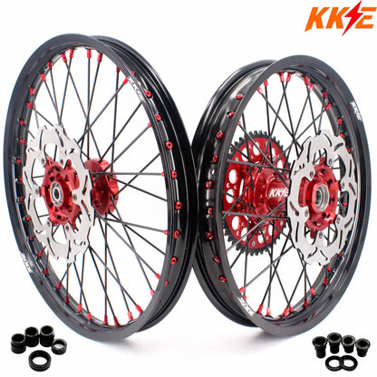 KKE 21 & 19 MX Spoked Race Wheels For SUZUKI RM125 RM250 1996 1997 1998 1999 2000