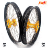 KKE 21 & 19 Wheels for Suzuki RMZ250 2007 RMZ450 2005-2025 Gold&Black