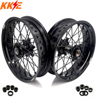 KKE 17Inch Supermoto Rims For KTM SX SX-F XC-F XC EXC EXC-F 2003-2025 Black