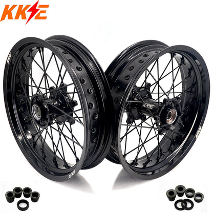 KKE 17Inch Supermoto Rims For KTM SX SX-F XC-F XC EXC EXC-F 2003-2025 Black