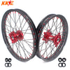 KKE 21 & 19 MX Rims for Suzuki RMZ250 2007-2025 RMZ450 2005-2025 Black Spokes