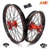 KKE 21" 18" Cast Enduro Wheels For KTM EXC EXC-F EXC-E 2003-2025 Black Spokes