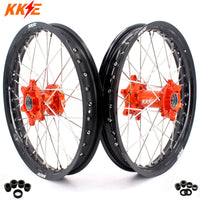 KKE 1.85*19 & 2.15*19 Flat Track Wheels for KTM EXC EXC-F EXC-W 125-530CC 2003-2025 Spoked Rims