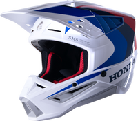 Honda S M5 Helmet White/Blue/Red Glossy Sm